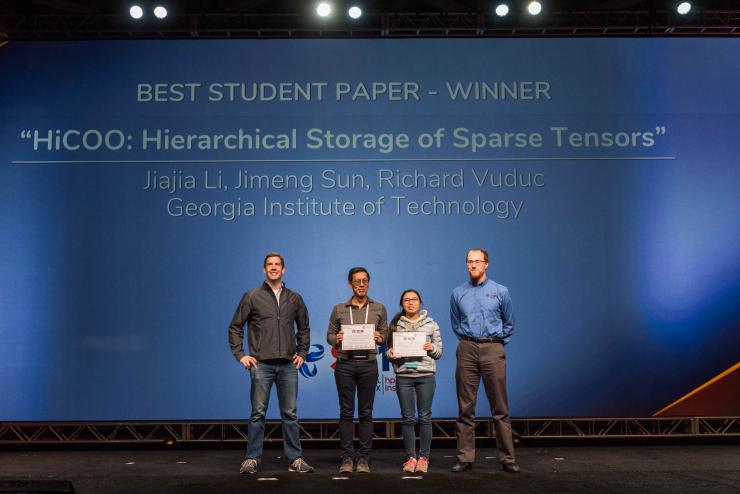 Supercomputing 2018 Best Student Paper Award Winner: HiCOO [Image courtesy of The International Conference for High Performance Computing, Networking, Storage, and Analysis]