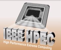 IEEE HPEC logo with a computer chip illustration on a peach background