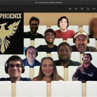A screenshot of students on Microsoft Teams